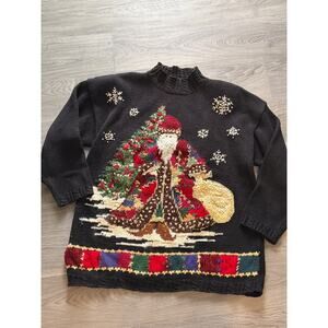 Tiara International vintage Christmas sweater size XL